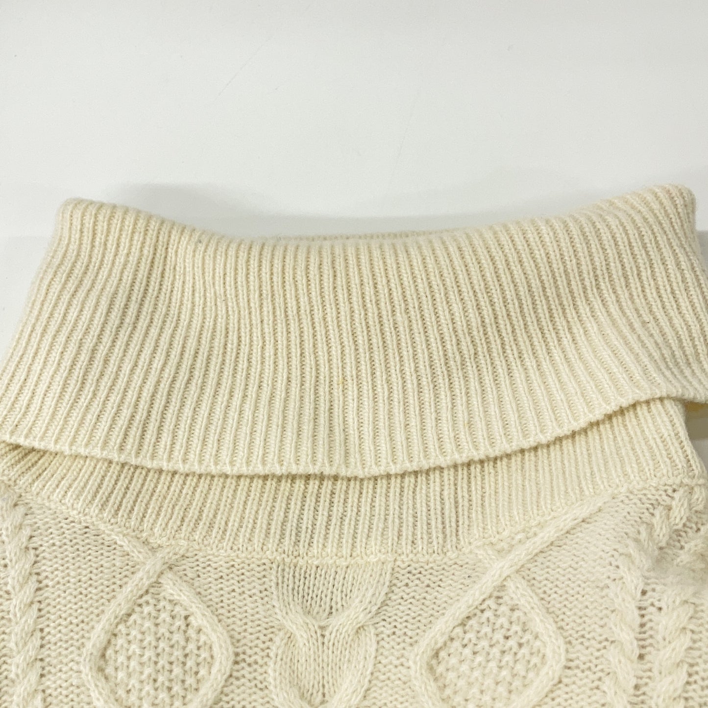 Gam Blue Wool Turtleneck Sweater Top M Ladies