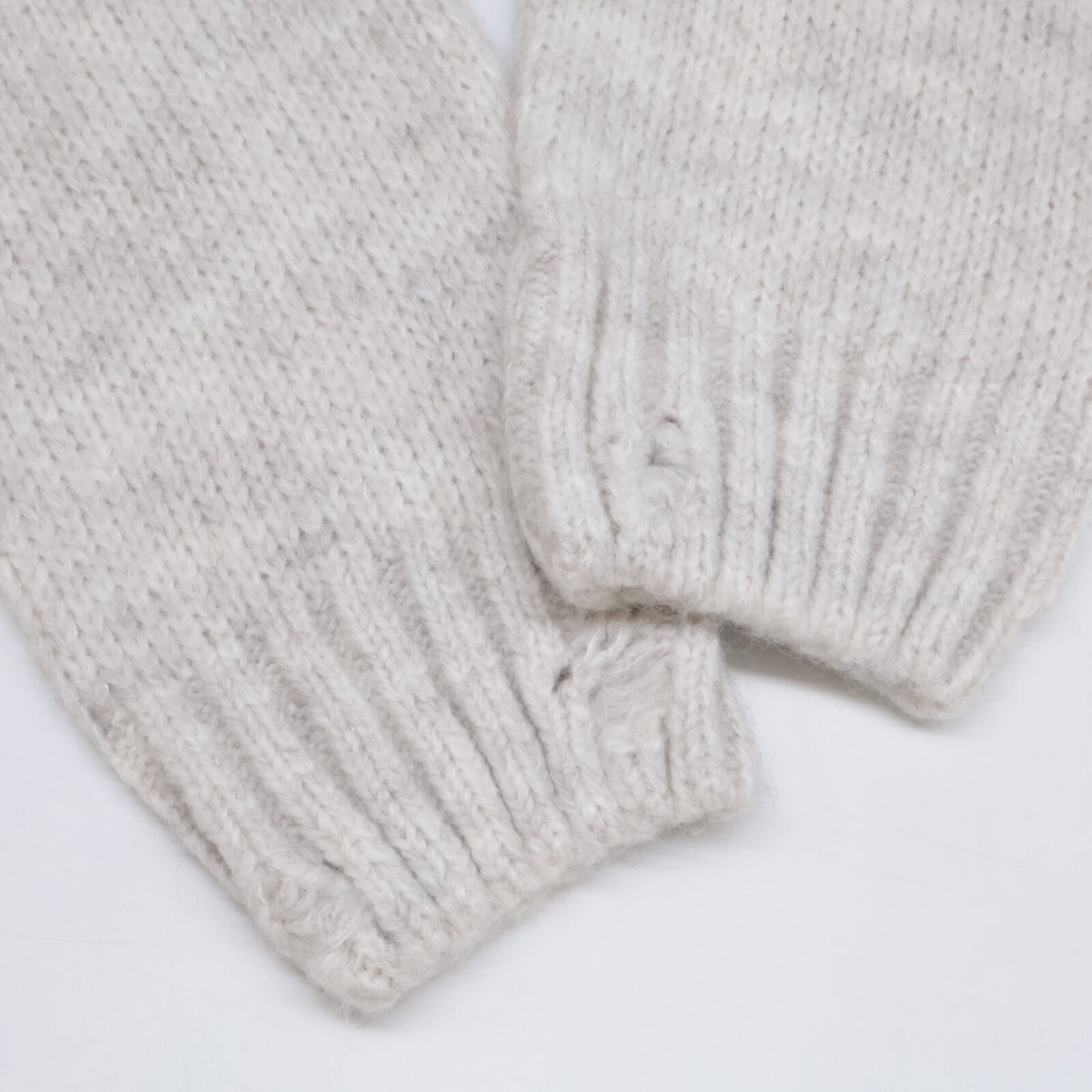 StayHumanOnEarth StayHumanOnEarth ホワイト DESTROYED CARDIGAN カーディガン トップス L