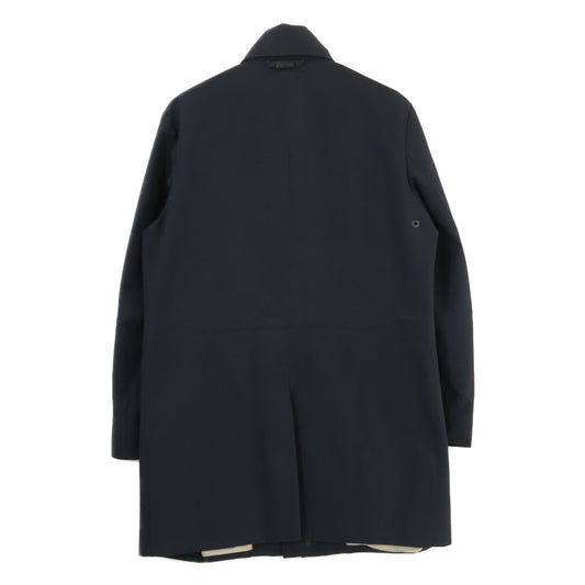 W1B35W W1W07 Navy Waterproof Zip-Up Coat 44 Men's