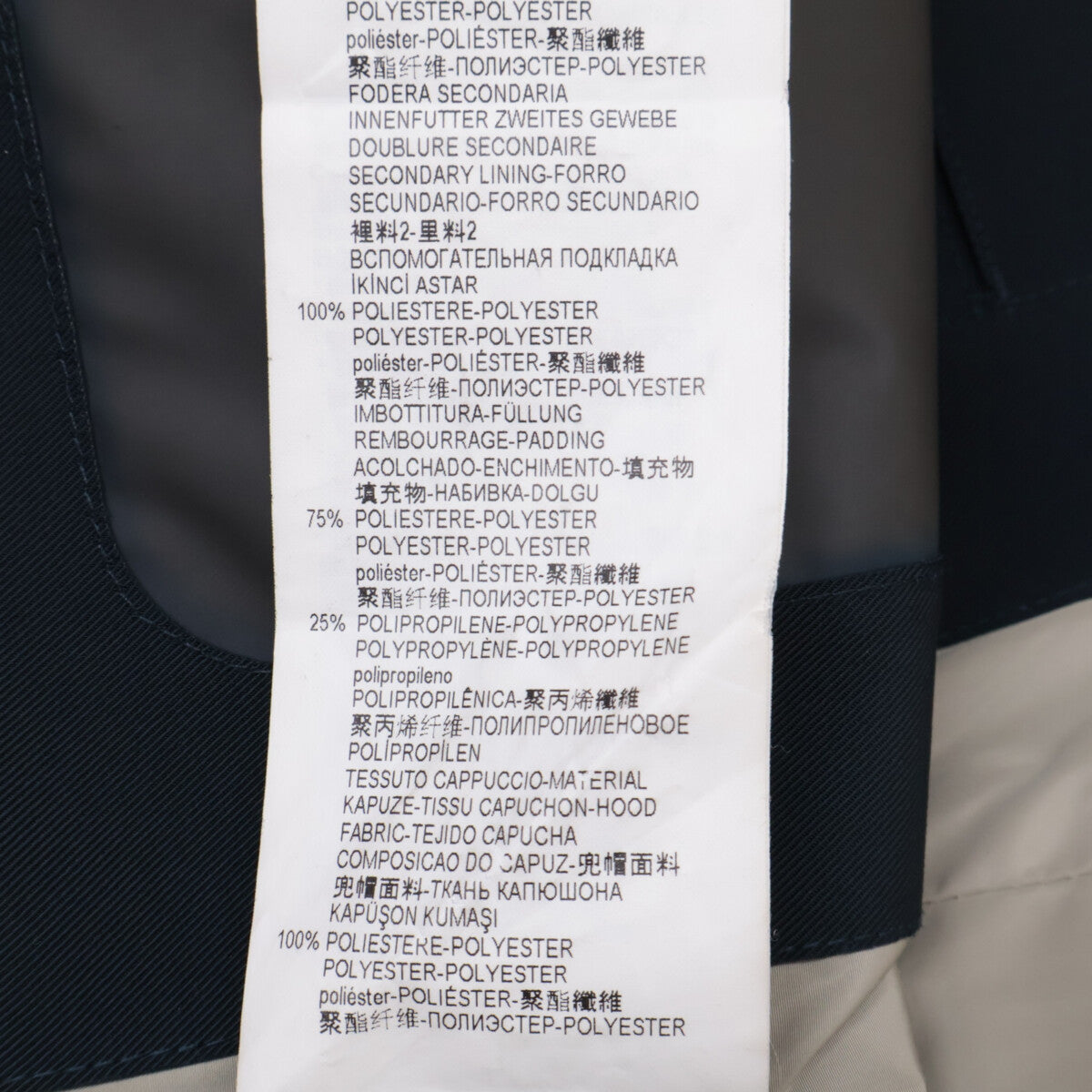 EMPORIO ARMANI エンポリオアルマーニ W1B35W W1W07 ネイビー 防水 ジップアップコート コート 44