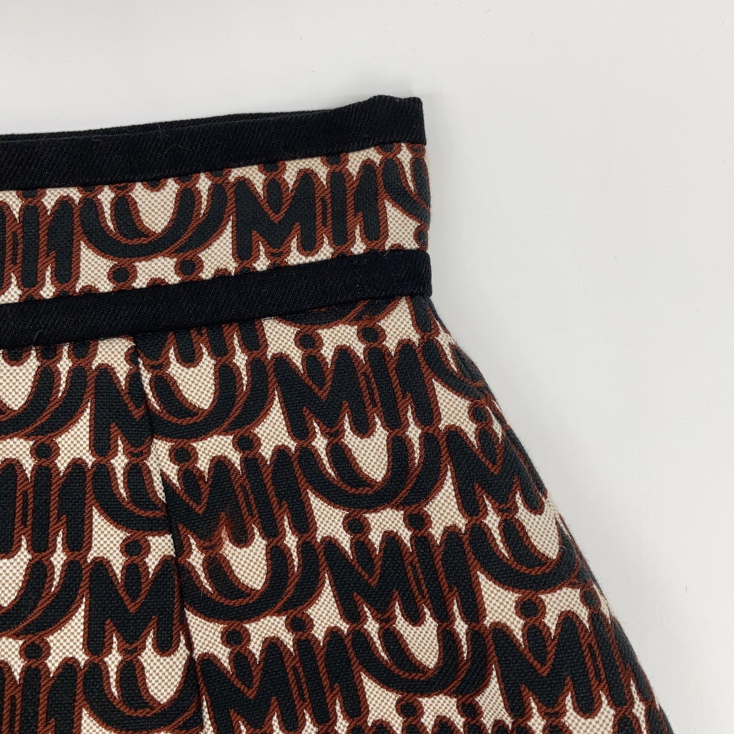 MIUMIU ミュウミュウ 19年製 MG1299 ×エムエムパリス 総柄 ミニスカート スカート 36