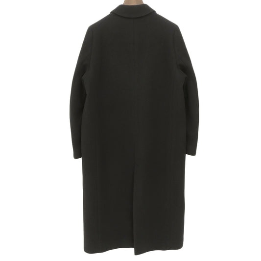 Menchi カシミヤ混 ロング丈 チェスターコート レディース ブラック 19-020-400-3020 コート ― レディース