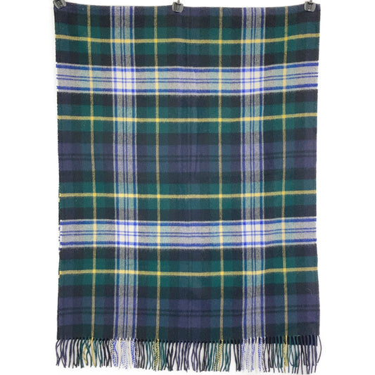 Tartan Check 100% Cashmere Large Scarf/Shawl for Women