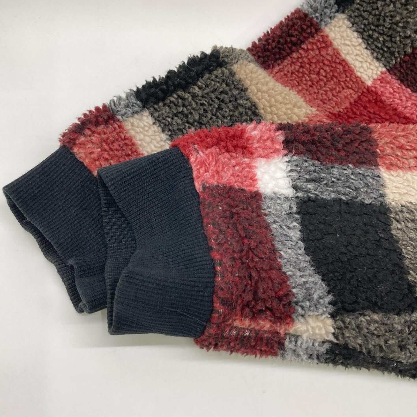BLACK LABEL CRESTBRIDGE ブラックレーベルクレストブリッジ 51P30-639-17 ブラック×レッド×ベージュ CBチェック ボアジャケット ジャケット