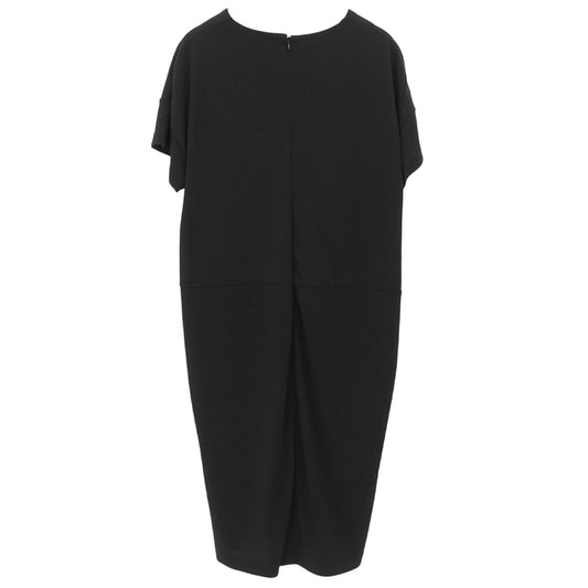 Excellent condition short-sleeved dress, women's, black, 1 (M162T0005), dress, 1, women's