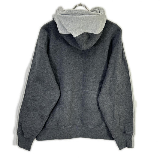 Supreme 21AW Gray S Logo Split Hooded Sweatshirt Top