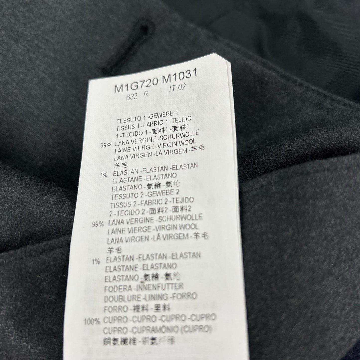 EMPORIOARMANI エンポリオアルマーニ M1G720 M1031 ブラック MILANO 1B ジャケット ジャケット