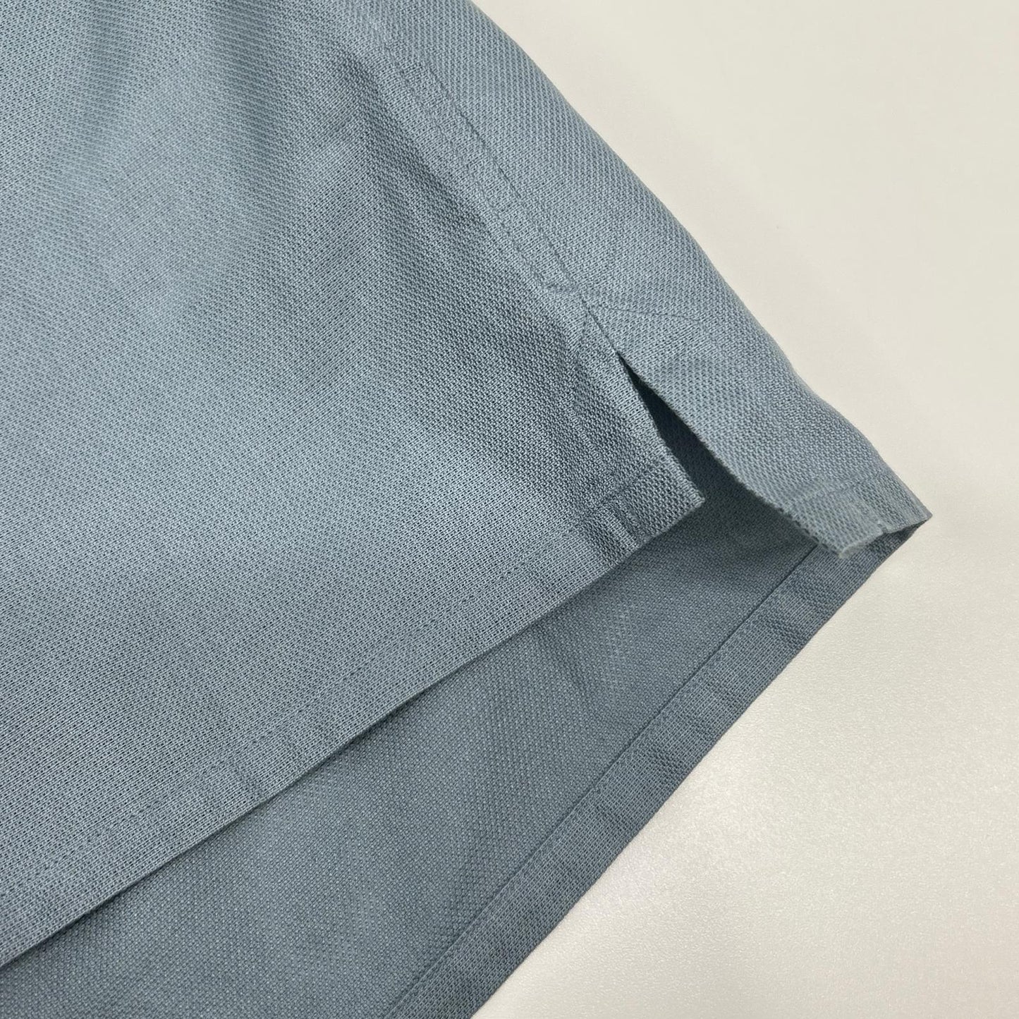 HERMES エルメス 41-5611 ブルー コットン100% BD 開襟シャツ トップス