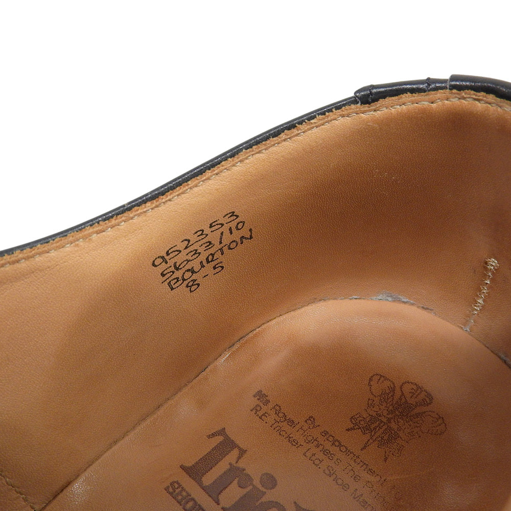 Tricker's トリッカーズ BOURTON バートン ダイナイトソール ウィングチップシューズ メンズ ブラック 8 5633 シューズ