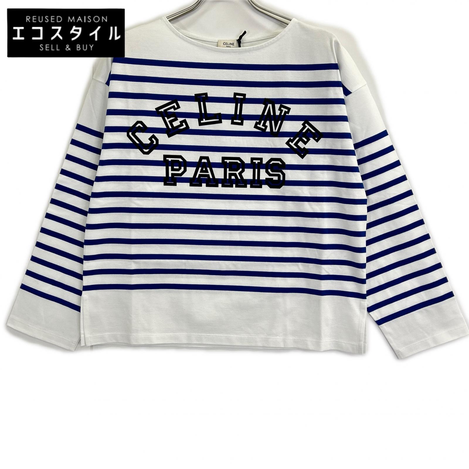 CELINE 【Like New / Domestic Retail】23ZB0663K Striped x Logo Long 
