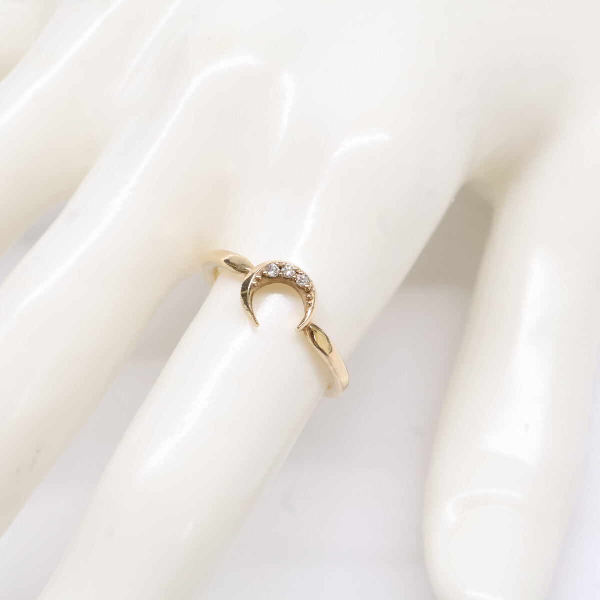 STAR JEWELRY スタージュエリー K10 0.02 ムーン ダイヤモンド リング 指輪