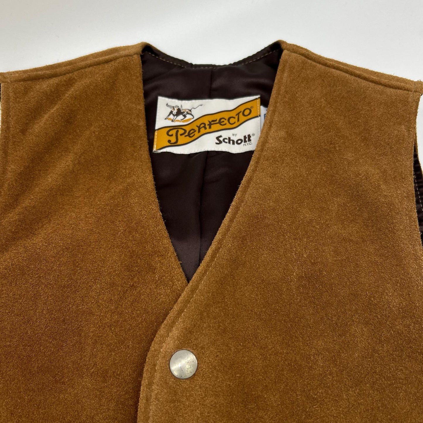 schott ショット Perfecto 7573 321USV ブラウン SUEDE MC VEST ベスト ベスト