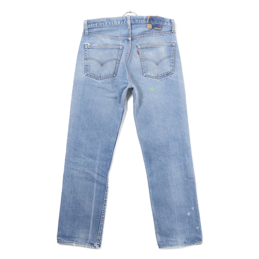 LEVI'S リーバイス 501 66後期 Button-back stamp 6 Chain stitch Small "e" Button fly denim pants bottoms