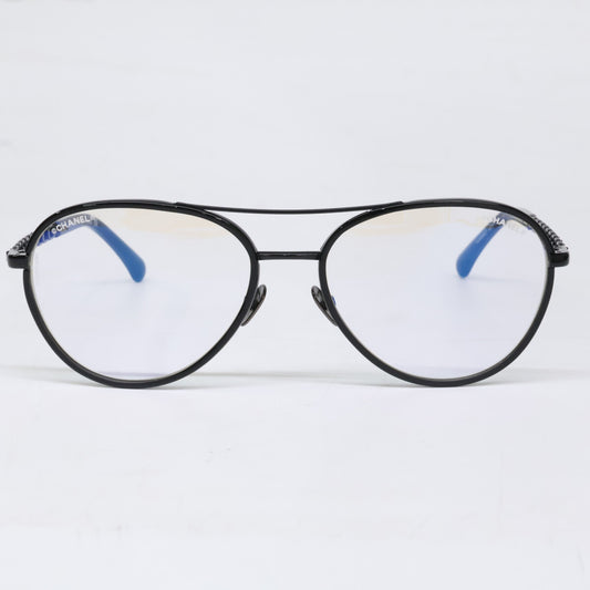 CHANEL シャネル 【美品】2224-Q-S c.126/SB パイロット シェイプ オプティカル サングラス