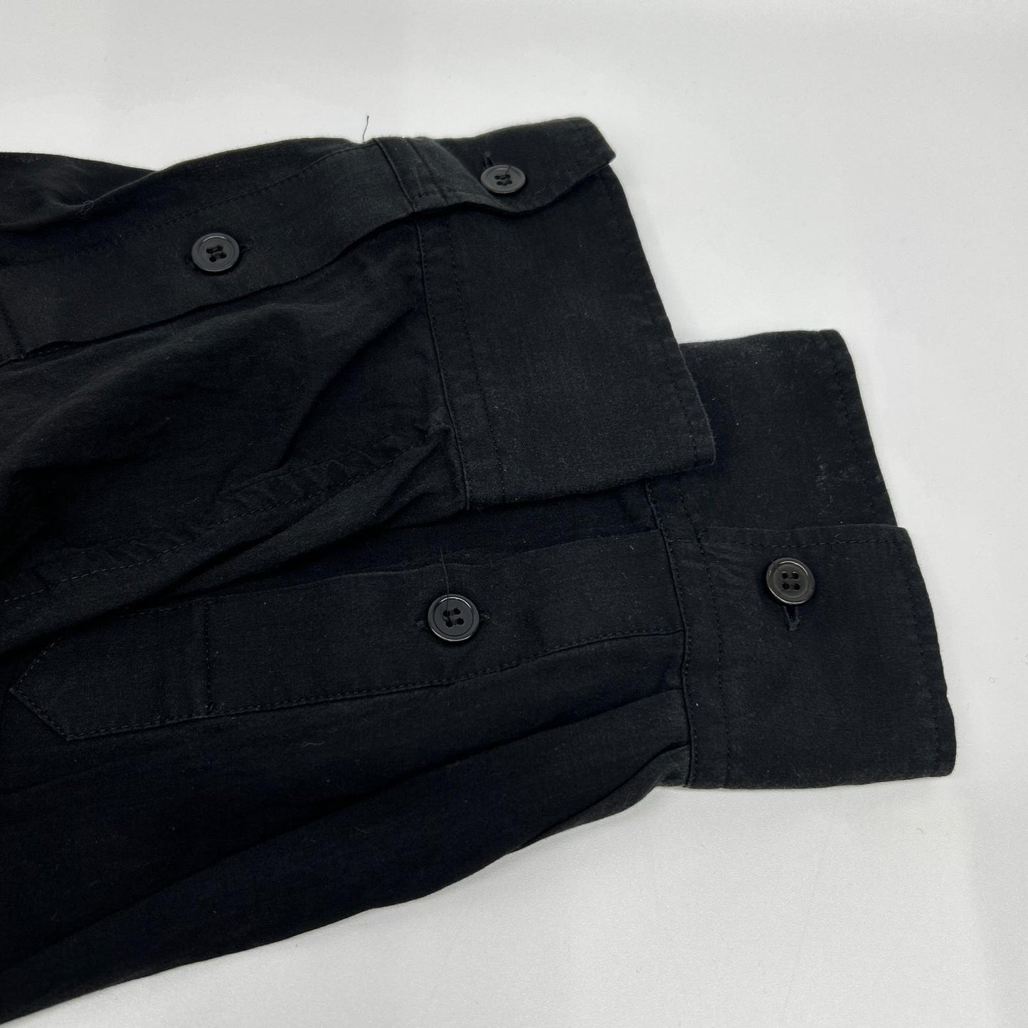 Yohji Yamamoto POUR HOMME 山本耀司男士 HP-B13-200 黑色纤维素府绸标准超大衬衫 上衣