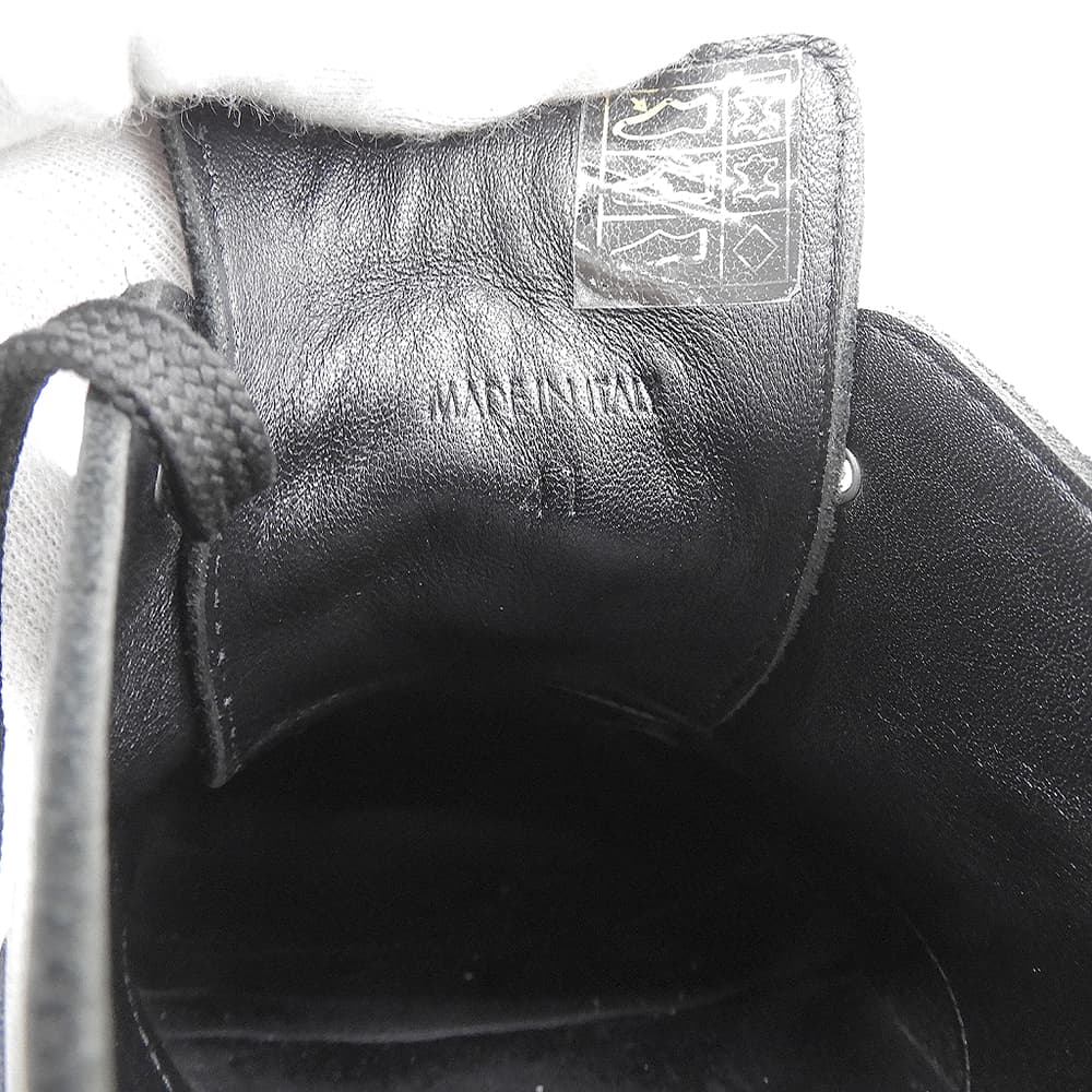 JILSANDER ジルサンダー J33WQ0002 23SS スクエアトゥ コマンドソール レザーシューズ メンズ ブラック 41 シューズ