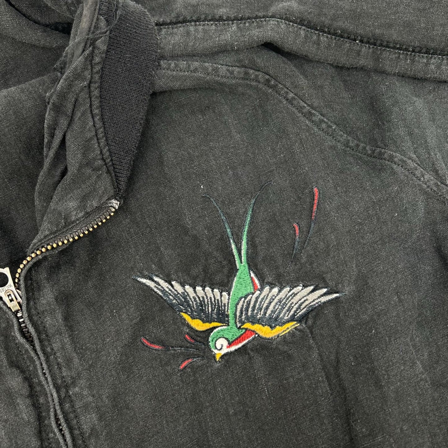 RUDE GALLERY BLACK REBEL ルードギャラリーブラックレーベル 20SS ブラック リネン スワロースーベニア ジャケット ジャケット