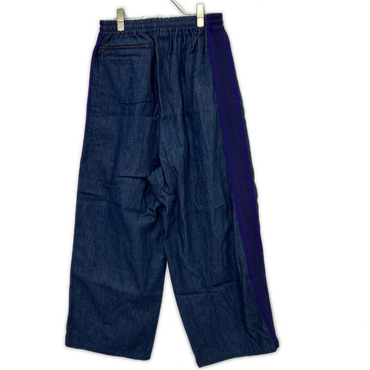 needles ニードルズ 25SS QV1608 インディゴ B 2nd EXCLUSIVE H D Track Pant Denim デニム トラック ワイドパンツ ボトムス