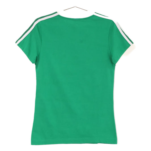 GUCCI グッチ xadidas アディダス【国内正規】693636 ロゴプリント Vネック 半袖Tシャツ トップス