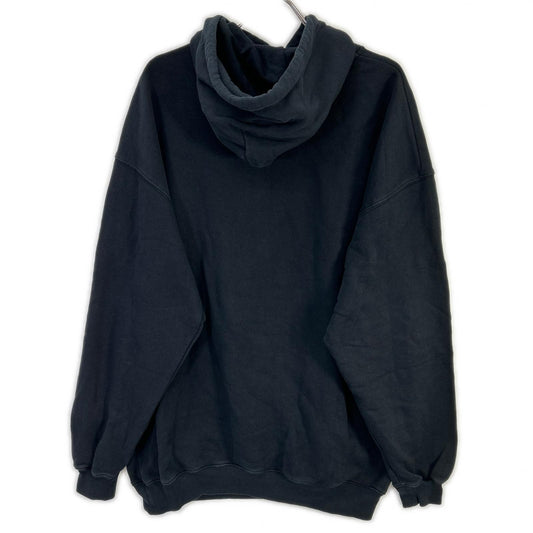 BALENCIAGA バレンシアガ 19年 570792 ブラック BBロゴ プリンテッドフーディー トップス