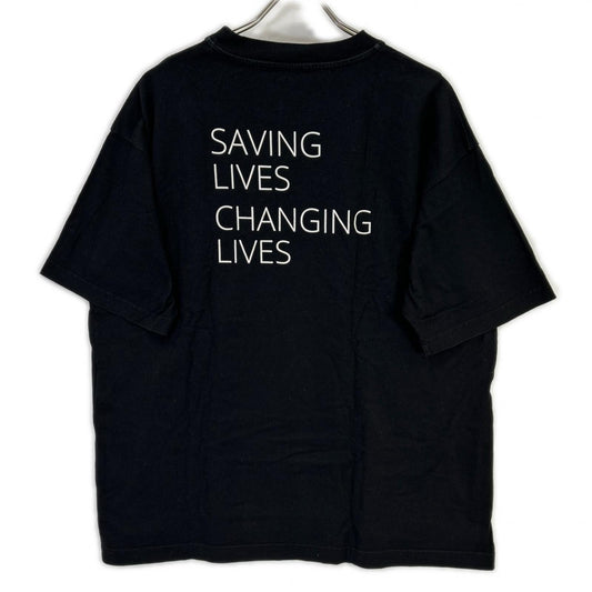 BALENCIAGA バレンシアガ 18年 541784 ブラック WFP プリント Tシャツ トップス