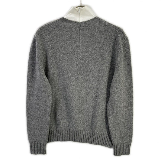 PRADA プラダ 22AW P26472 グレー カシミヤ混 ハイネック ニットセーター トップス