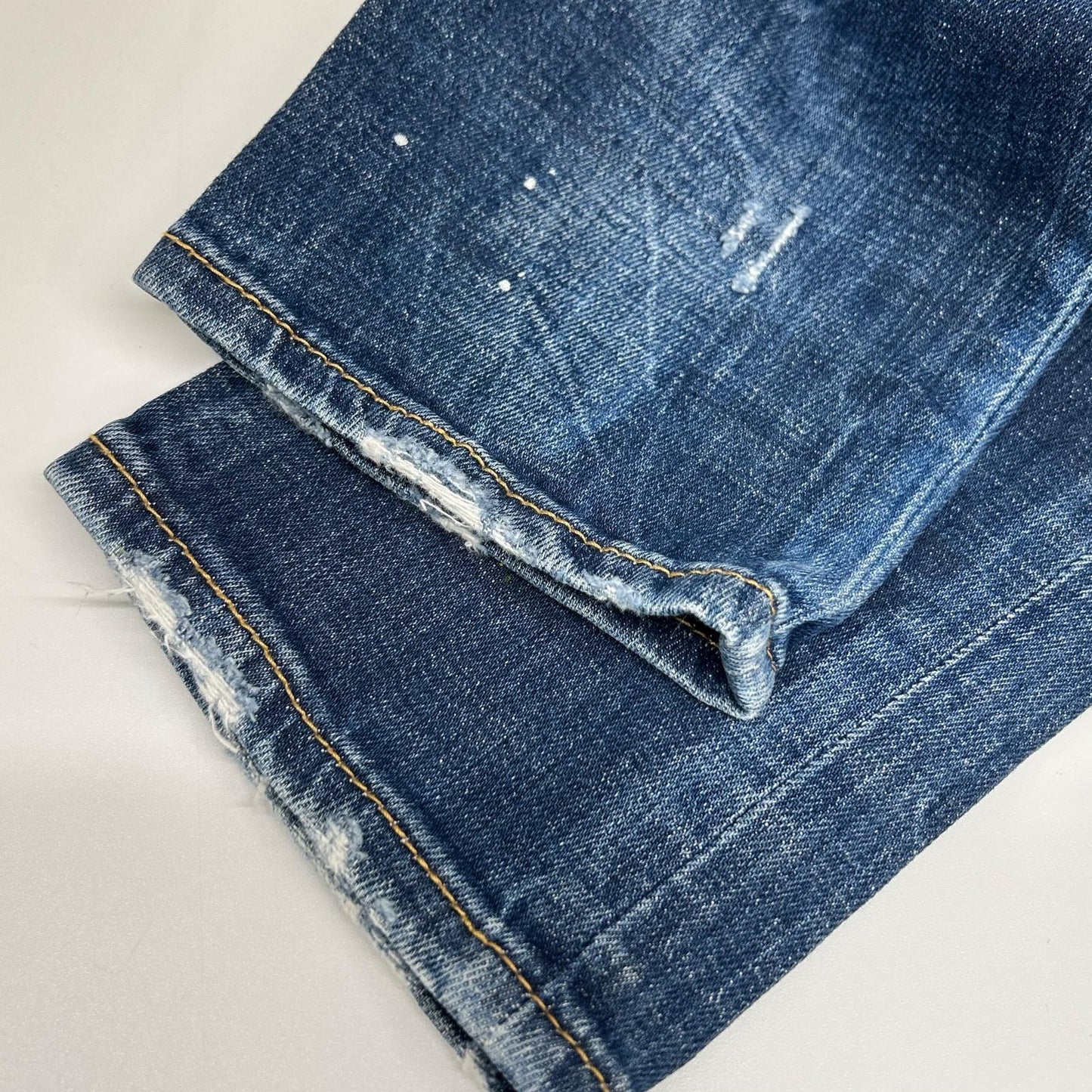 DSQUARED2 ディースクエアード S72LB0206 インディゴ ダメージ加工 デニムパンツ スキニー ボトムス