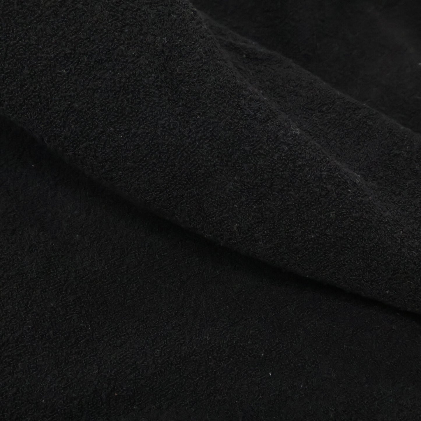 COMOLI コモリ 22SS V01-03022 ブラック シルクパイル ドローストリングパンツ ボトムス