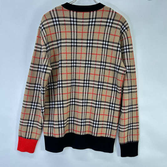 BURBERRY バーバリー 8038621 ヴィンテージチェック クルーネックニット トップス