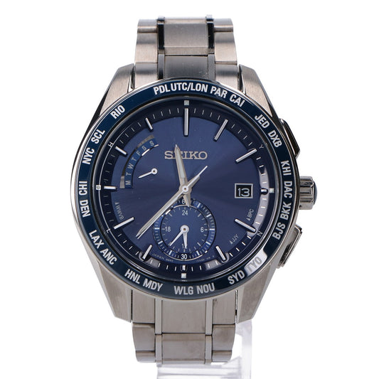 SEIKO セイコー 【美品】SAGA177 8B54 BRIGHTZ ブライツ デイト ソーラー電波 腕時計