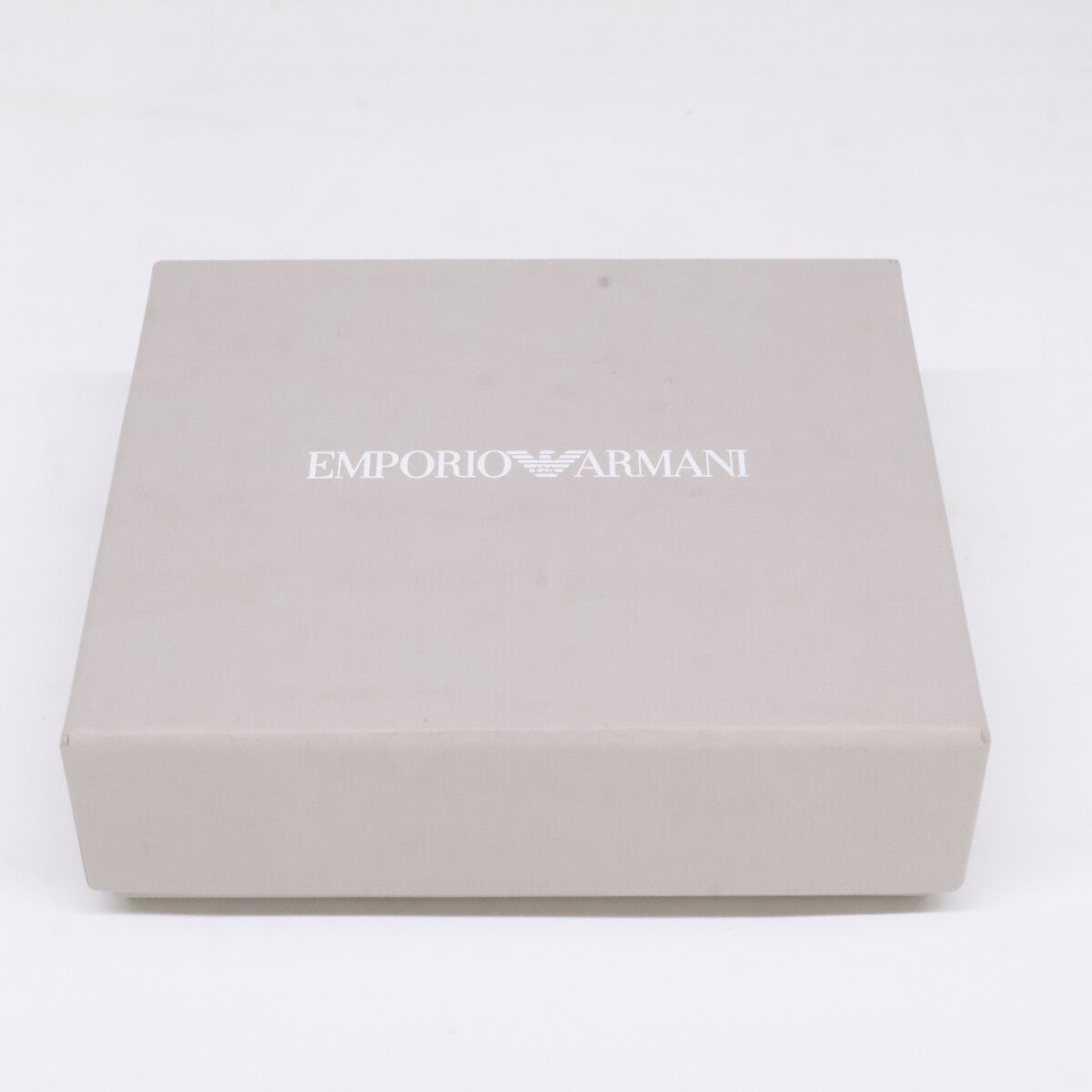 EMPORIOARMANI エンポリオアルマーニ 【新品同様】Y4R165Y138E81072 コインポケットウォレット 再生サフィアーノレザー イーグルプレート付き 二つ折り財布(小銭入れあり)