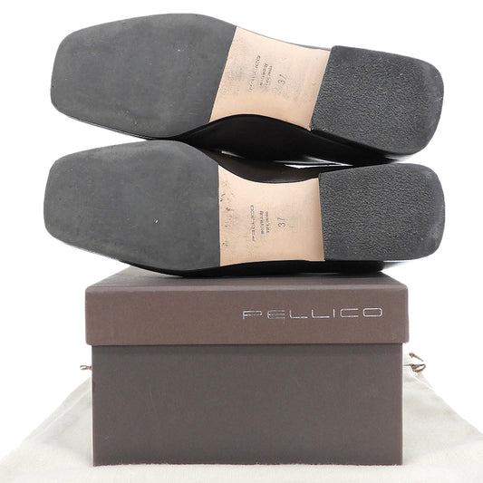 PELLICO ペリーコ 美品 CLIO ANELLI FIBBIA ビットローファー シューズ レディース ブラウン 37 シューズ
