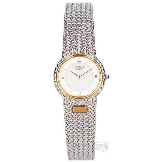 SEIKO CREDOR セイコー クレドール GSWE003 5A70 ST.STEEL 18KT BEZEL サードニクス文字盤 クオーツ 腕時計