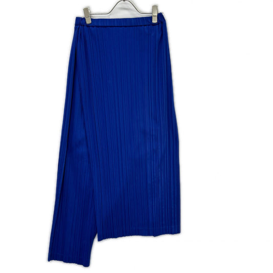 ISSEY MIYAKE イッセイミヤケ JY54259 ブルー 80s 筆タグ プリーツパンツ 変形スカート スカート