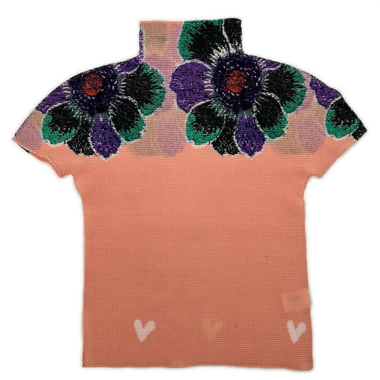 MeISSEYMIYAKE ミーイッセイミヤケ MI01FK215 ピンク 花柄 半袖 トップス トップス