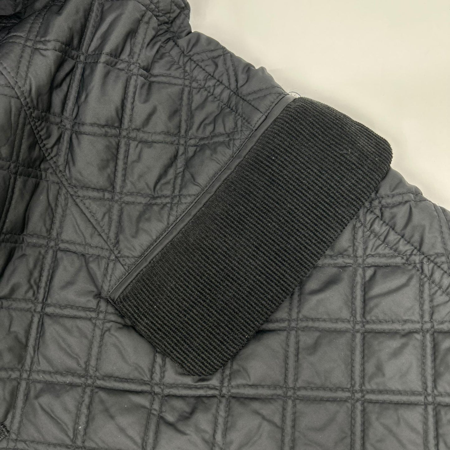 COMMEdesGARCONS JUNYA WATANABE コムデギャルソンジュンヤワタナベ WN-C005 ブラック キルティング ステンカラーコート ジャケット ロング 切替 ジャケット