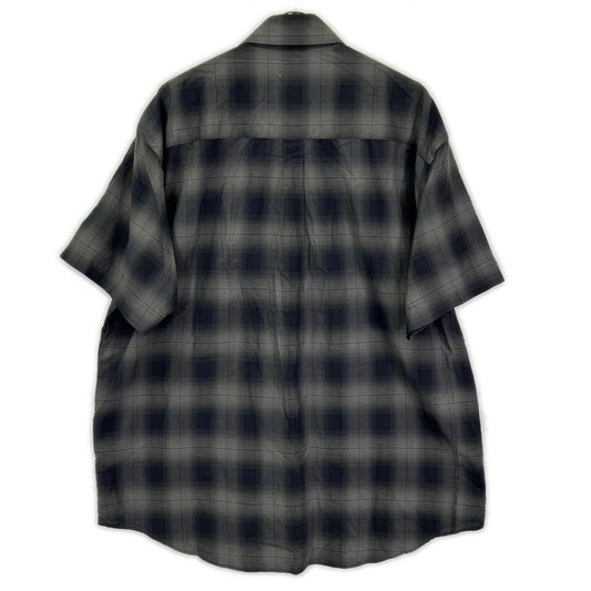 ssstein/stein シュタイン ST.548-3 OMBRE CHECK OVERSIZED SS SHIRT オンブレチェック 半袖シャツ トップス