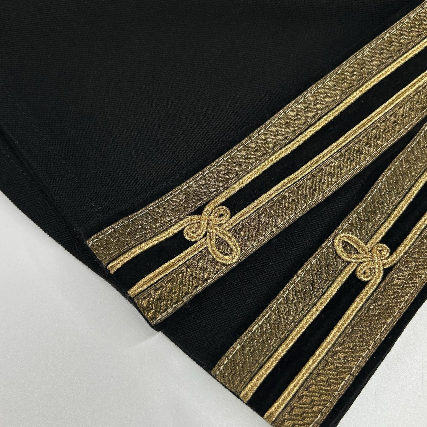 POLObyRalphLauren ポロラルフローレン ブラック 金ボタン 金刺繍サイドライン フレアデニム ボトムス
