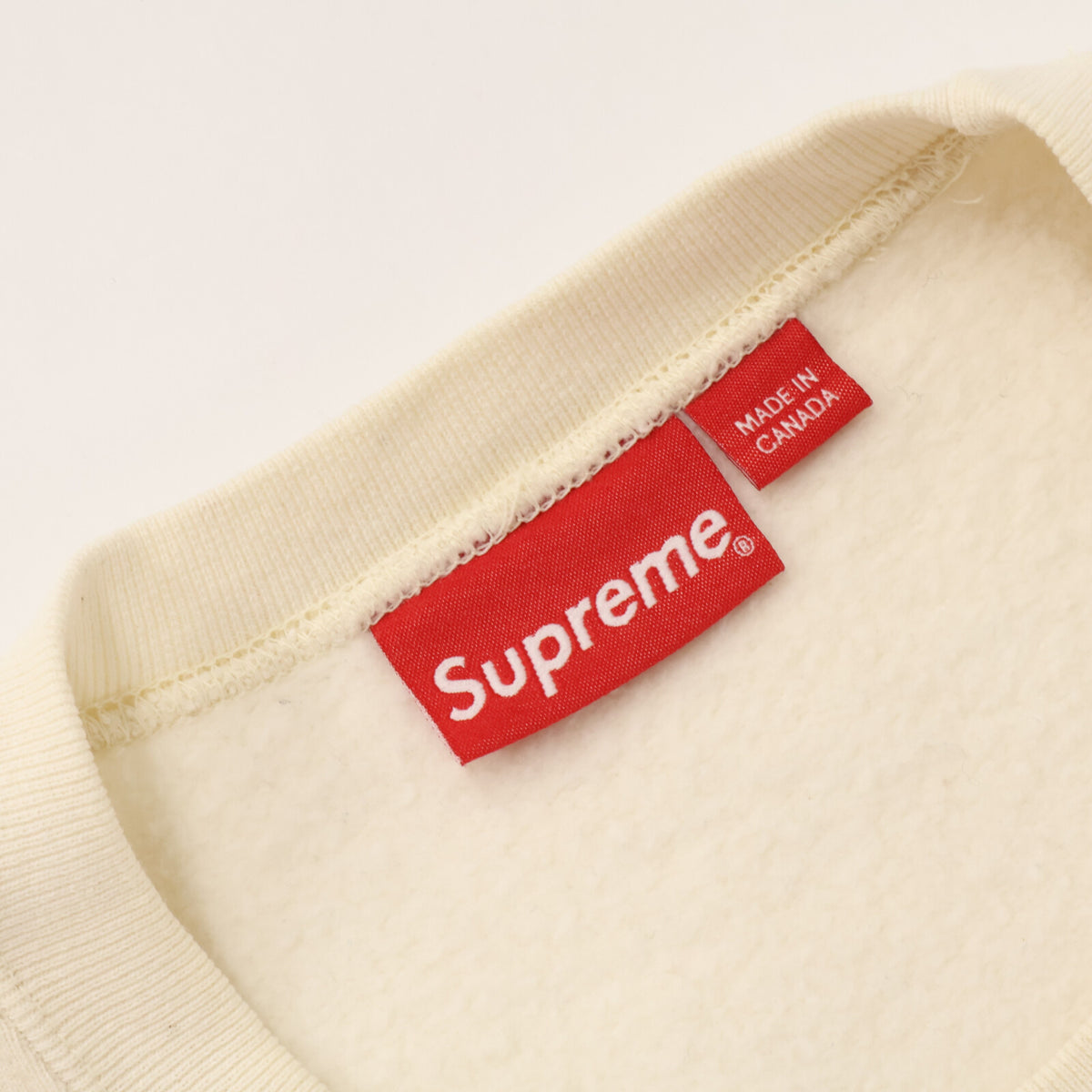 Supreme シュプリーム Small Box Crewneck アイボリー スウェット トレーナ トップス