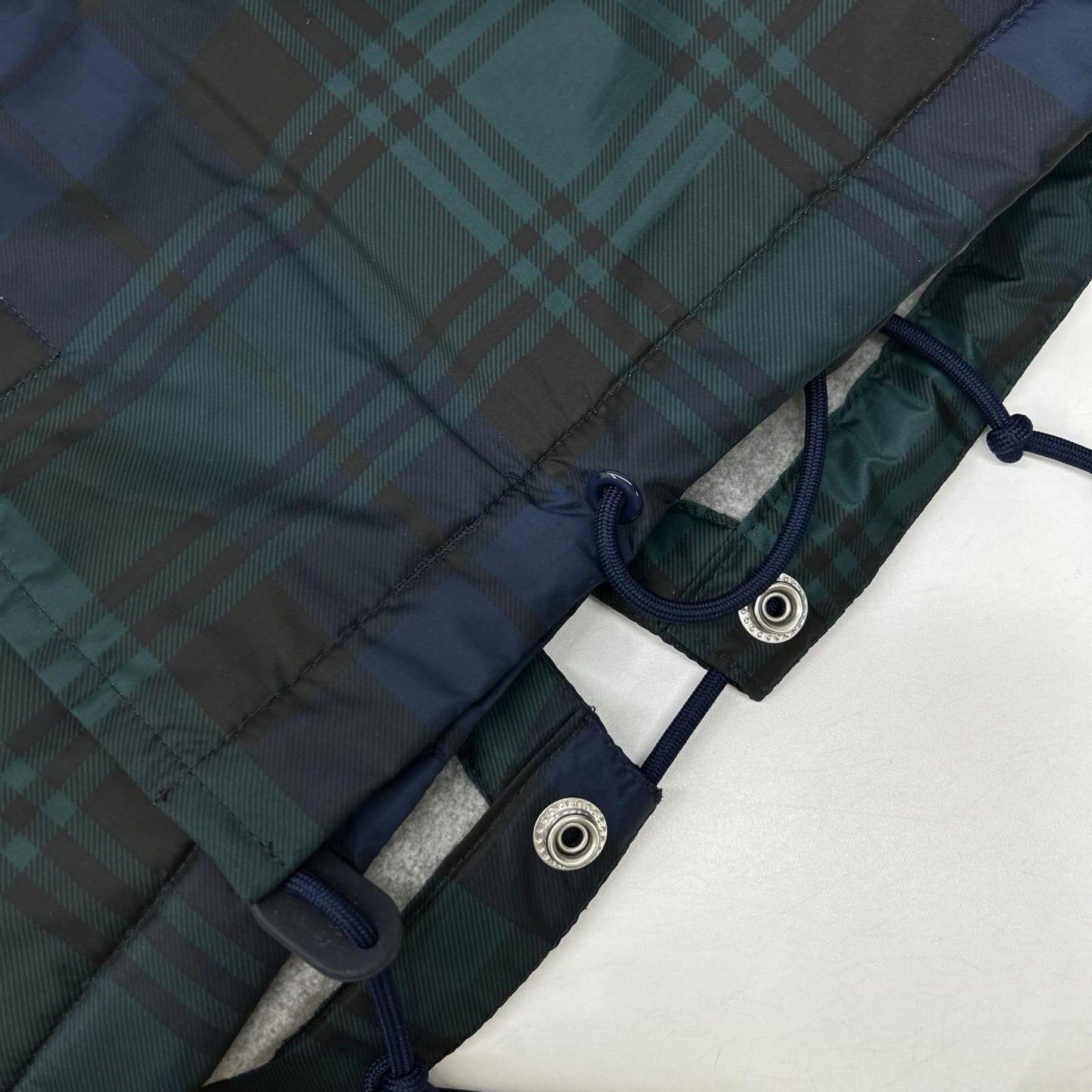PoloSportRalphLauren ポロスポーツラルフローレン グリーン チェック柄 ナイロンモッズーコート コート