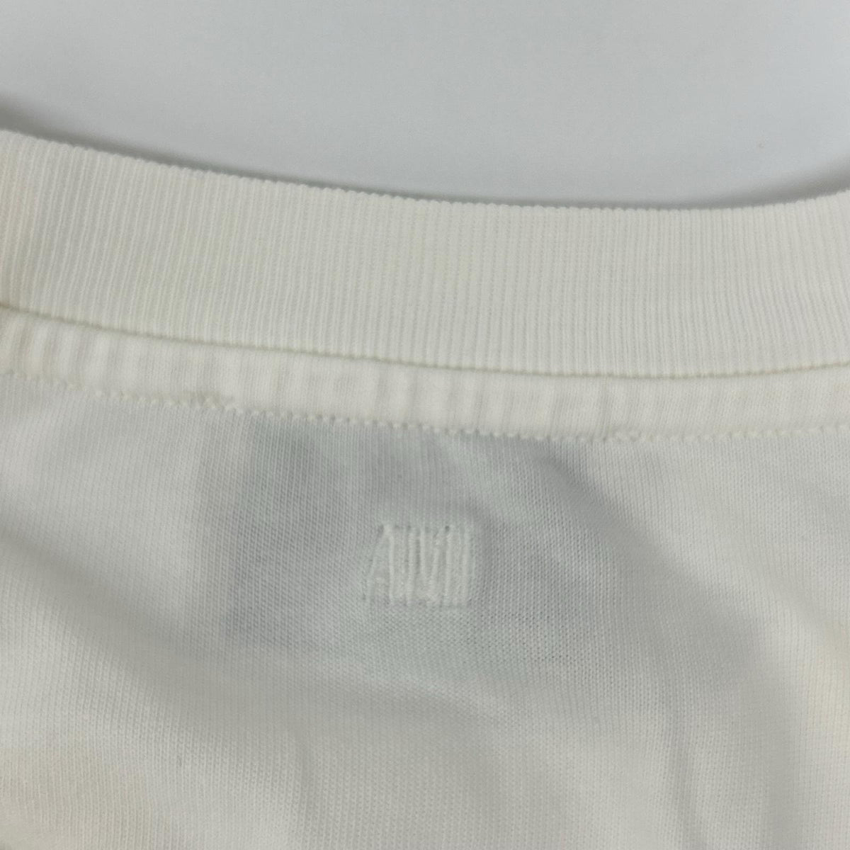 AMI Alexandre Mattiussi アミアレクサンドルマテュッシ UTS027.726 ホワイト コットン ヘビージャージー ショートスリーブカットソー トップス