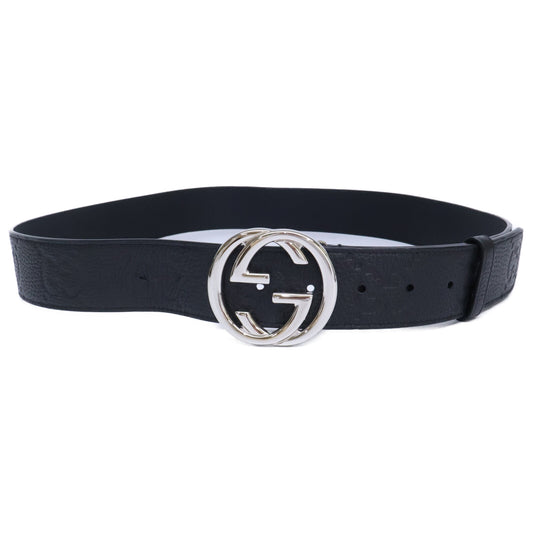 GUCCI グッチ 794196 AABZA インターロッキングG シグネチャー レザー ベルト