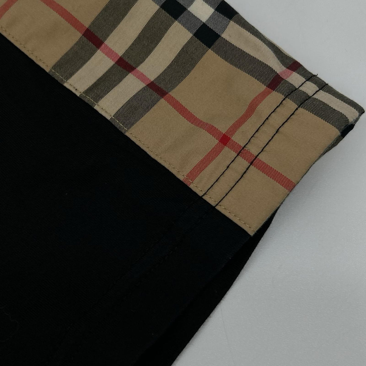 BURBERRY バーバリー 8024545 ブラック ヴィンテージチェック 半袖Tシャツ トップス