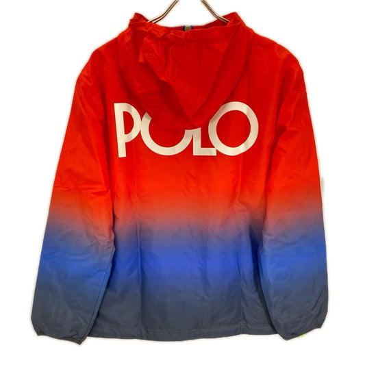 POLObyRalphLauren ポロラルフローレン オレンジ×ブルー ナイロングラデーション アノラックパーカー トップス