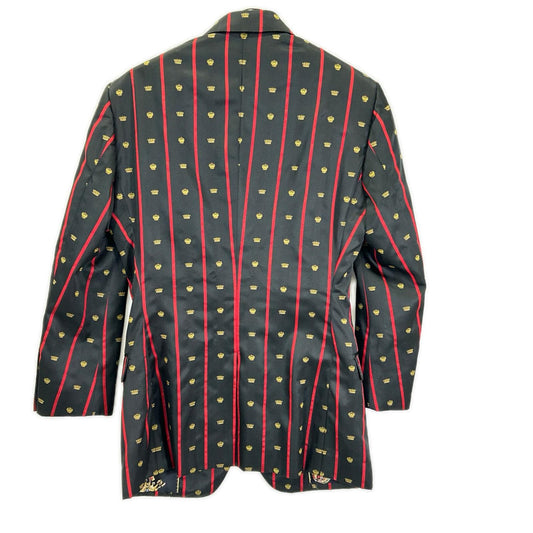DOLCE&GABBANA G2KI1T FBMD8 SARTORIA Black×Red Crown Tailored Jacket Jacket