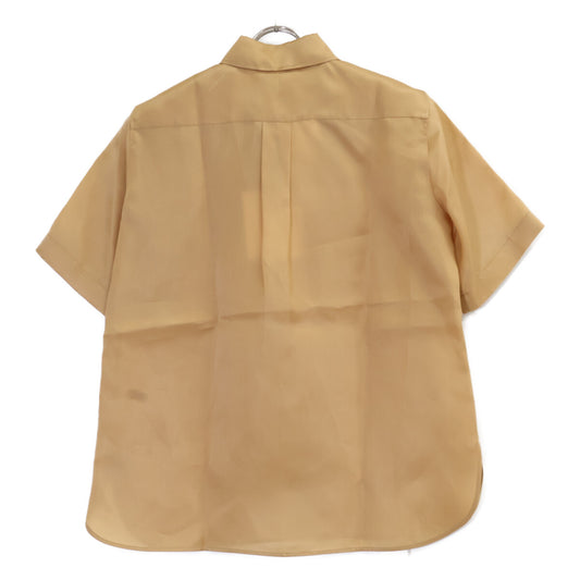 Max Mara マックスマーラ 2411111133 キャメル シルク ショートスリーブシャツ トップス