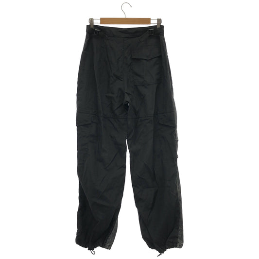 ALEXANDER WANG アレキサンダーワン ブラック デニム×ナイロン 切り替えパンツ ボトムス