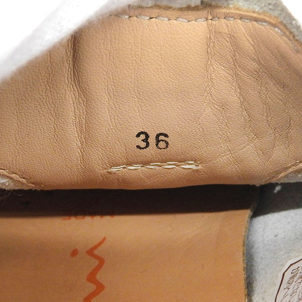 SANTONI サントーニ ローカット スニーカー レザー シューズ レディース オフホワイト 36 シューズ