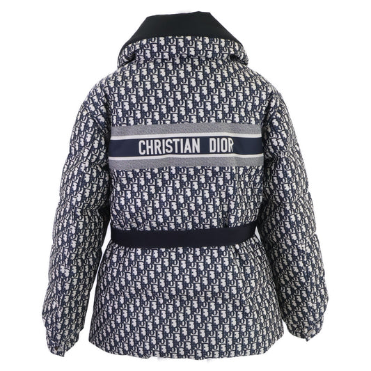 Christian Dior Excellent condition/Official domestic item 417C70A2968 Oblique Puffer Jacket with Belt and Stand Collar Jacket