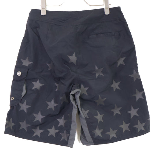 Chrome hearts クロムハーツ 美品 BOARD LACE FRNT SHORTS CHプラス レザーパッチ クロスボールボタン ショーツ ボトムス